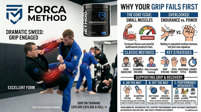 Why Your Grip Fails First In Brazilian Jiu Jitsu | Forca Method