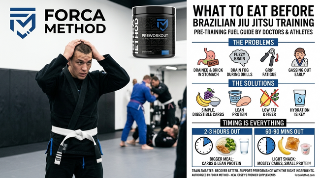 What To Eat Before Brazilian Jiu Jitsu Training | Forca Method