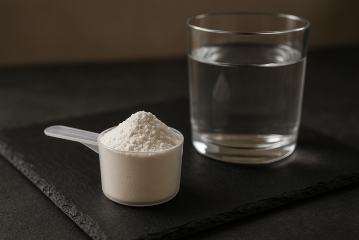 A scoop of citrulline malate powder